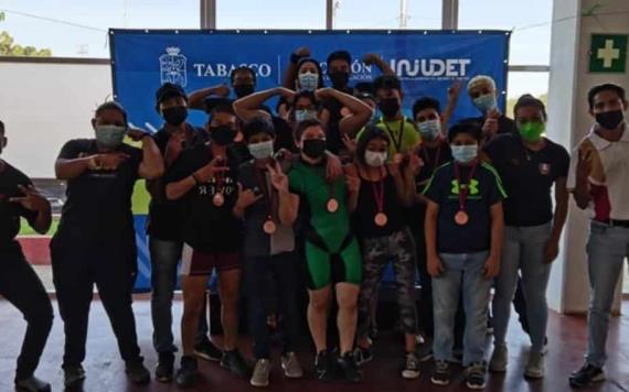 Un total de 17 atletas de Macuspana y Centro participaron en la competencia de Nuevos Valores de halterofilia