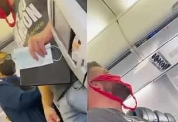 Aerolínea echa a hombre de un vuelo por usar ropa interior de dama como mascarilla