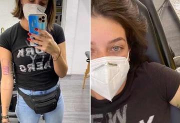 Nerea Godínez reversionó uno de los tatuajes del actor y se marcó la piel con el rostro de quien fuera su novio