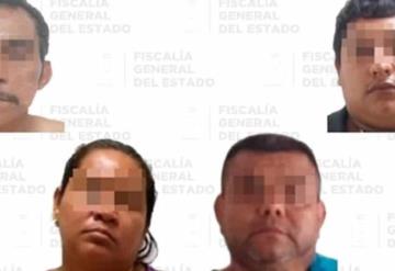 Por secuestro agravado, dictan sentencia con 50 años de prisión contra tres hombres y una mujer