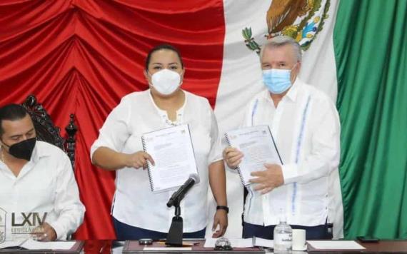 La diputada del PRI Maritza Mayeli presentó una propuesta para reformar la Ley de Obras públicas