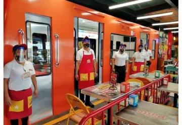 Taquería poblana inspirada en el metro chilango