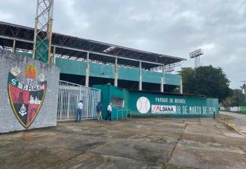 Directiva de Olmecas de Tabasco también visitó el Estadio 18 de Marzo de 1938 en Minatitlán, Veracruz