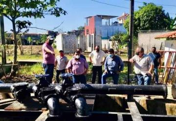 Constatan los avances de la obra de rehabilitación integral del cárcamo Miguel Hidalgo en Macuspana