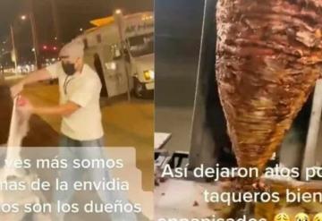 Taquero de Food Truck ataca con extintor a taquero ambulante