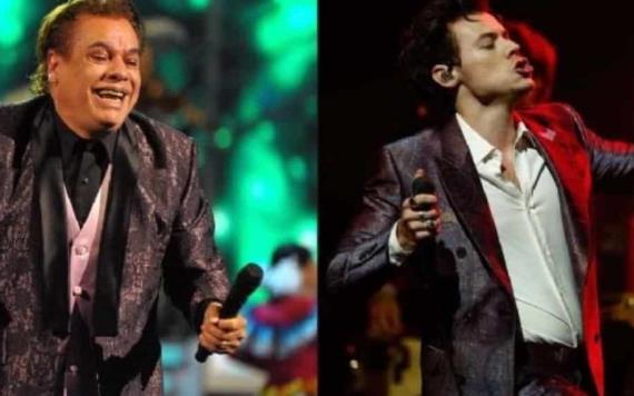 Los outfits de Harry Styles que demuestran que se inspira en Juan Gabriel.