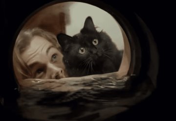 La gata OwlKitty parodia escenas de la película Titánic y se vuelve viral