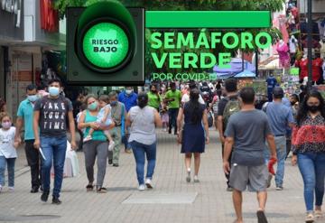 Tabasco cambia a semáforo epidemiológico verde