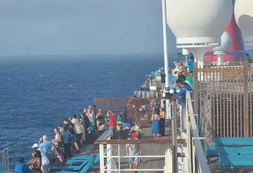 Mujer salta al mar en pleno crucero y desaparece en el Golfo de México