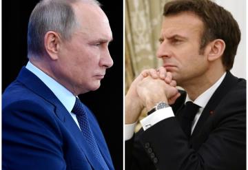 Macron y Putin acuerdan esfuerzo de urgencia para restaurar el alto el fuego en el este de Ucrania