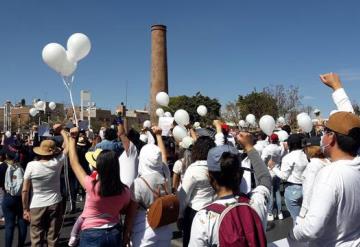 Marchan en Zacatecas; exigen un alto a la violencia luego de asesinato de universitarios