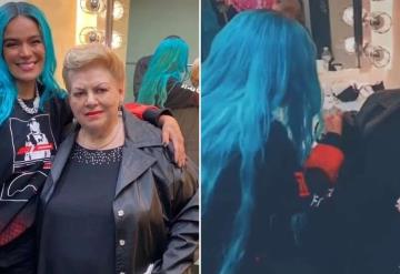 Paquita la del Barrio reacciona a la canción de Karol G y Becky G