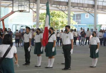 En Jonuta celebraron el Día de la Bandera