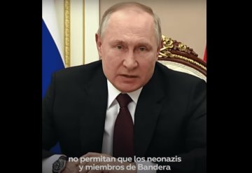 Vladímir Putin llamó al ejército ucraniano drogadictos y neonazis