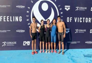 Nadadores tabasqueños participan en el Grand Prix en Quintana Roo