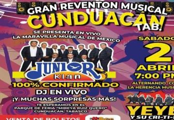 Junior Klan armará reventón musical en Tabasco