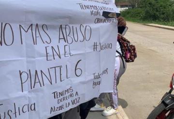 Alumnas denuncian acoso por parte de maestros y compañeros del COBATAB No. 6