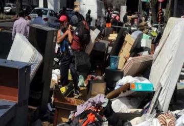 Inquilinos de un edificio en Cuauhtémoc, Ciudad de México son desalojados y robados