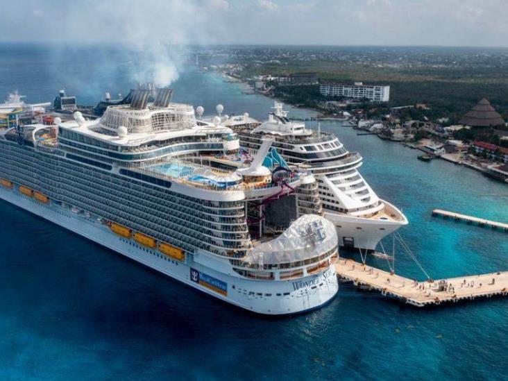 Cozumel recibe al crucero más grande del mundo, el 