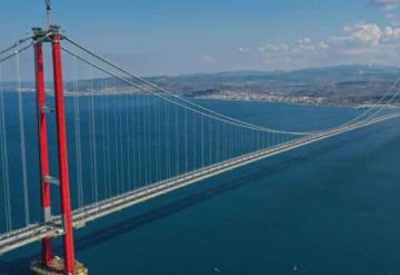 Inauguran en Turquía el puente colgante más largo del mundo