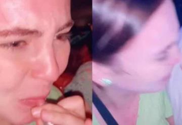 Video: ¿Nuevo reto viral?  mujer marca sus labios en desconocidos; la señalan por acoso