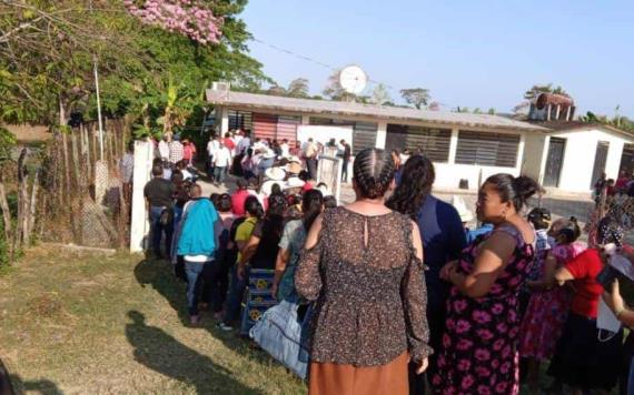 Habitantes de la zona indígena de San José votan masivamente en favor de AMLO