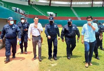 Realizan operativo logístico por las remodeladas instalaciones del Estadio de Béisbol “Tumbapatos de Macuspana”