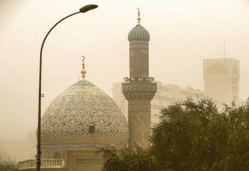 Cielos de Irak son cubiertos por una tormenta de arena