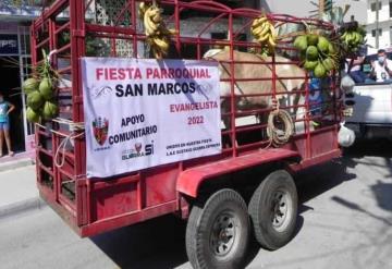 Realizan enrama en honor a San Marcos Evangelista en Paraíso