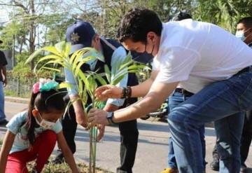 Prosigue la campaña de reforestación en Cunduacán