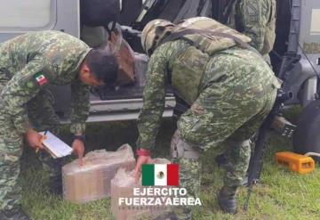 Ejército y Fuerza Aérea Mexicanos en operación conjunta realizan en Chiapas el aseguramiento de una aeronave con probable cocaína