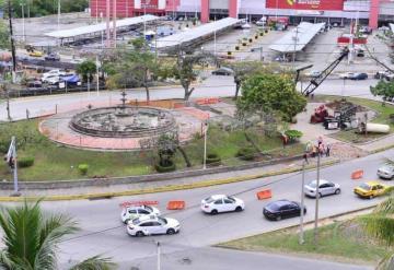 Derrumban la glorieta Framboyanes ubicada en Guayabal