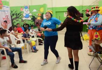 Celebran a los niños y niñas migrantes en el Centro de Asistencia Social, Celia González de Rovirosa