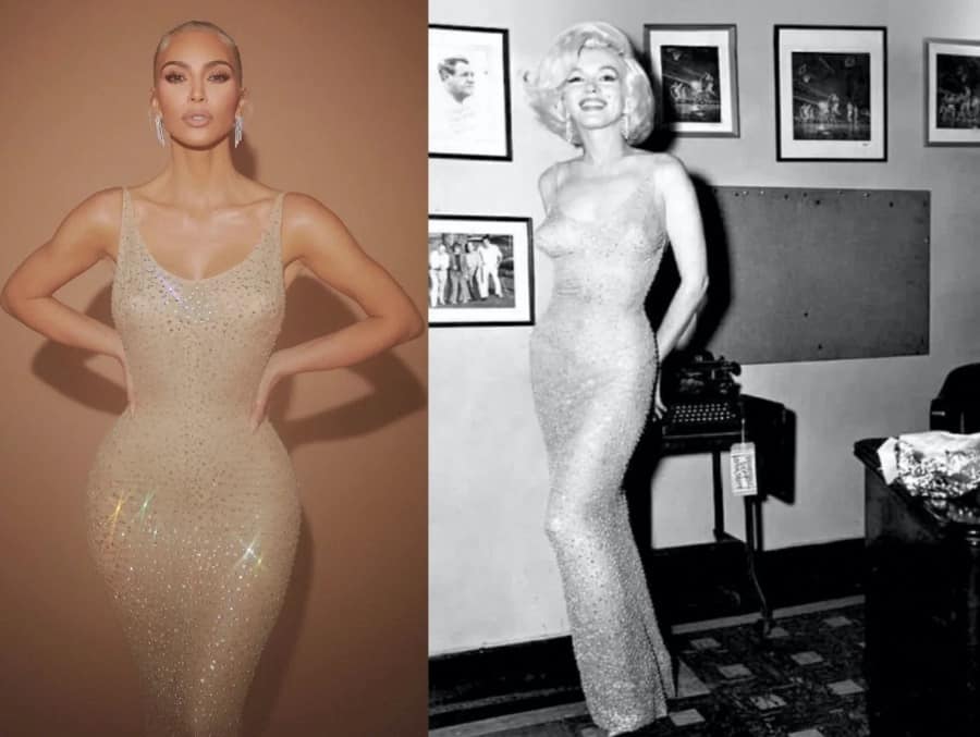 Kim Kardashian sin poder moverse con el ajustado vestido en homenaje a Marilyn  Monroe en la MET Gala