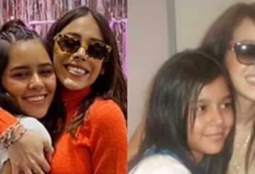 Danna Paola se reencuentra con una fan y recrean foto 10 años después