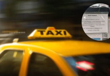 Pegó el CV de su hija en su taxi para ayudarla a obtener trabajo