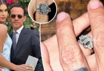 Nadia Ferreira y Marc Anthony se comprometen; muchos comparan el anillo con el de JLo