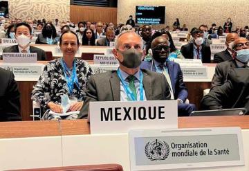 Hugo López-Gatell representa a México en la Asamblea Mundial de la Organización Mundial de la Salud en Suiza