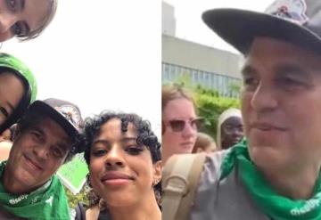 Mark Ruffalo se sumó a la marcha a favor del aborto en Estados Unidos