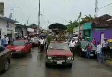 Pasean al Señor de la Salud por calles de Jonuta, concluyendo este día la Feria Patronal