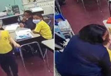 Video: Profesora salva a un alumno de morir atragantado