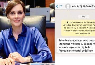 Lilly Téllez denuncia presunta amenaza del CJNG