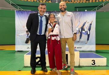 La taekwondoín tabasqueña Ximena García Jiménez obtuvo bronce en el Campeonato Poomsae G3