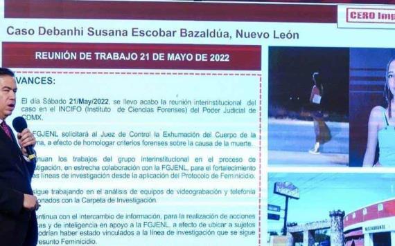 Exhumarán cuerpo de Debanhi Escobar el próximo 30 de junio