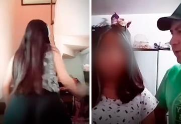 Padre obliga a su hija a disculparse por subir videos bailando a TikTok