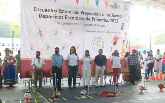 Se llevó a cabo la inauguración del encuentro estatal de proyección a los Juegos Deportivos Escolares de Primarias 2022