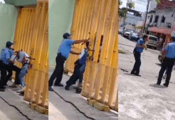 Captan pelea de alumno del Tecnológico de Villahermosa con guardia de seguridad