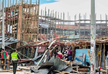 Cinco muertos y 500 heridos dejó el desplome de tribuna en plaza de toros en Colombia