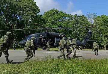 Tropas del Ejército Mexicano Acantonadas realizan constante adiestramiento en Tenosique