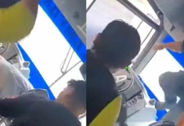 Video: Pasajeros golpean a un chofer de transporte público por aumentar tres pesos al costo del pasaje